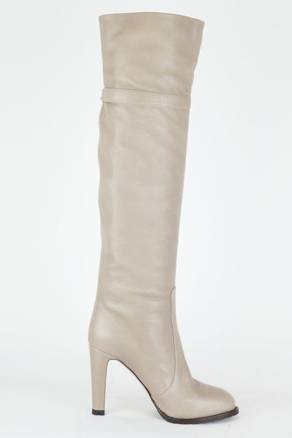 BUUTS Gianvito Rossi Hohe Stiefel Leder beige 117006-3