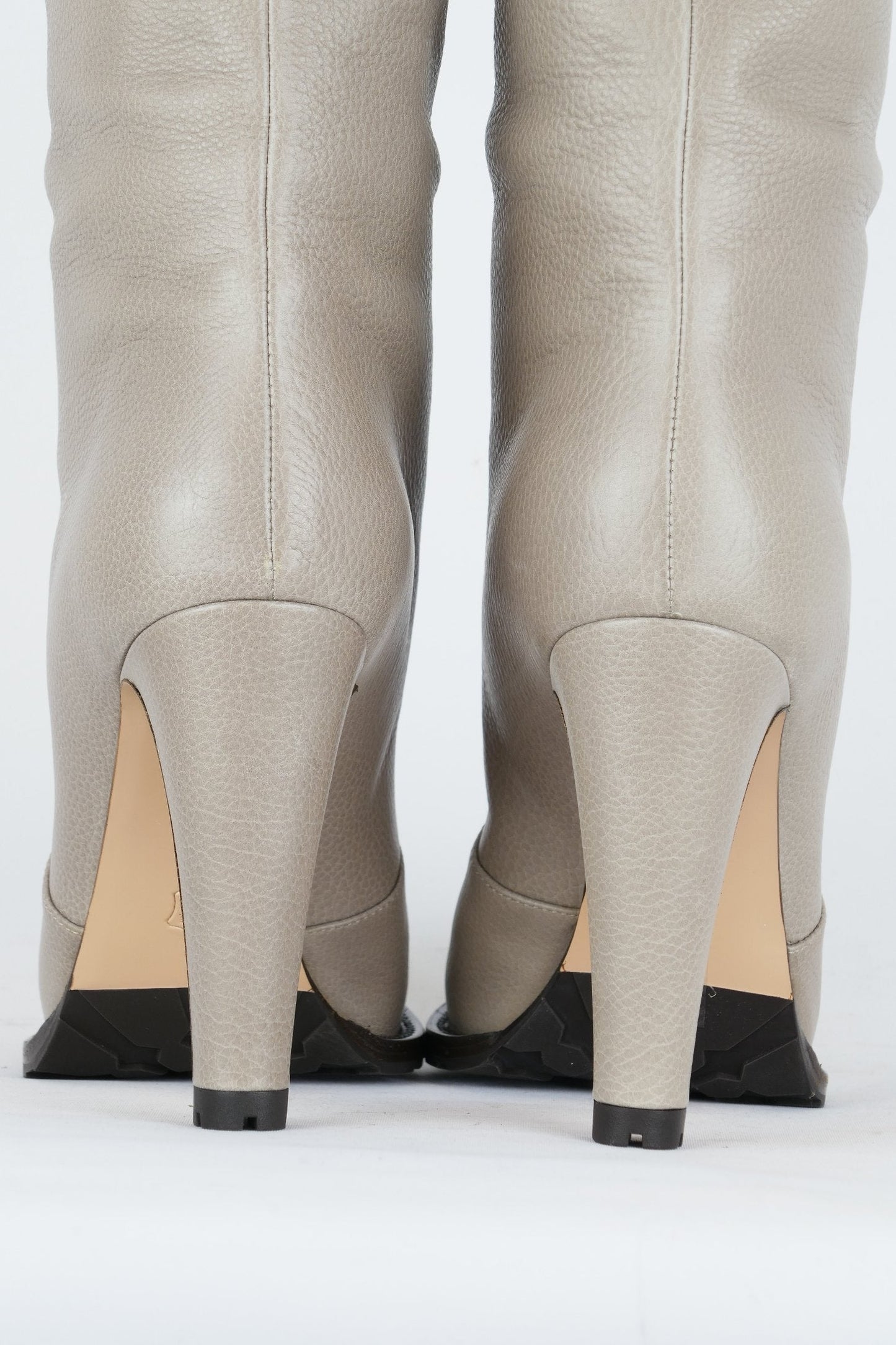 BUUTS Gianvito Rossi Hohe Stiefel Leder beige 117006-6