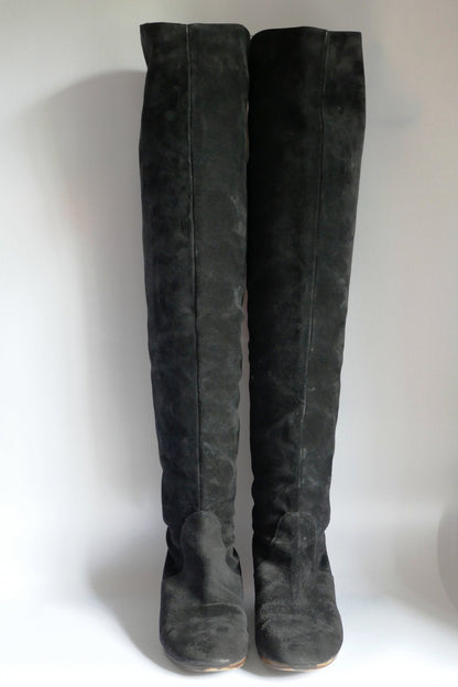 BUUTS Chloé Overknees Wildleder schwarz 117015-3