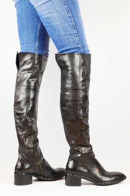 BUUTS Ducanero Hohe Stiefel Leder schwarz 117016-22