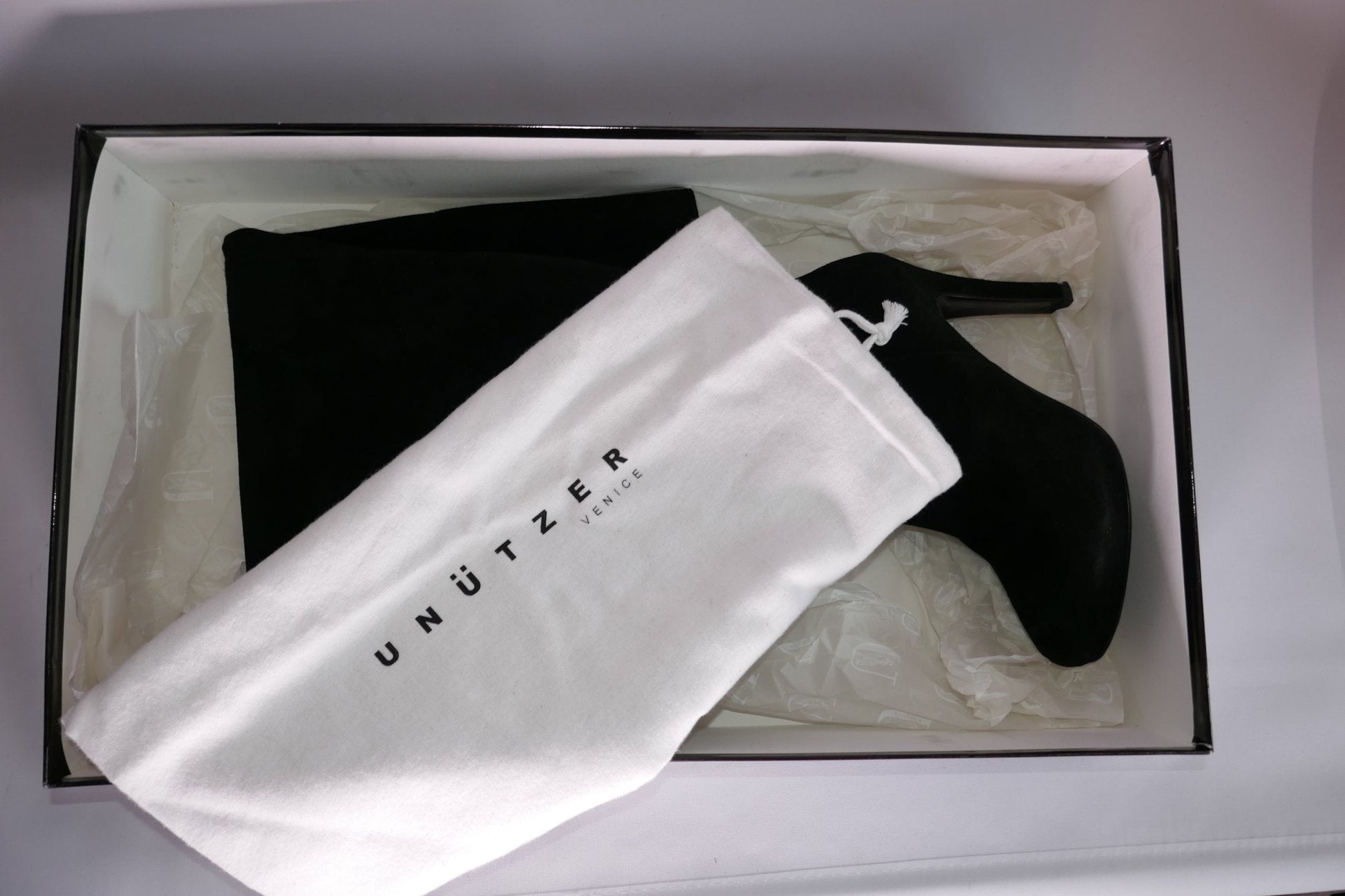 BUUTS Unützer Overknees Wildleder schwarz 117020-11