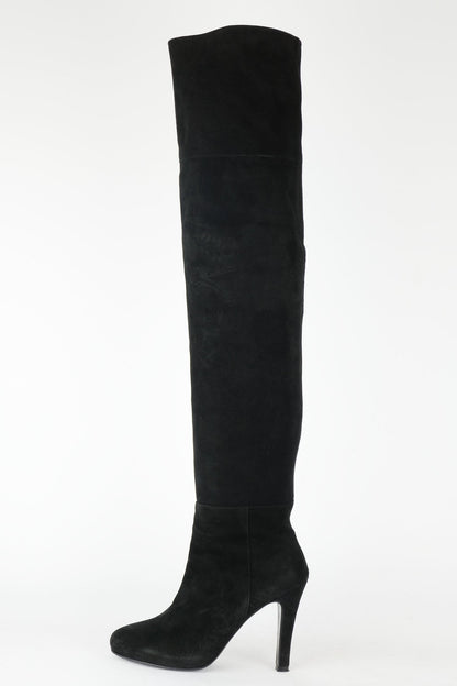 BUUTS Unützer Overknees Wildleder schwarz 117020-1