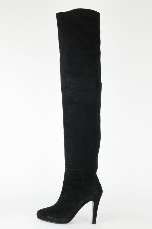 BUUTS Unützer Overknees Wildleder schwarz 117020-1
