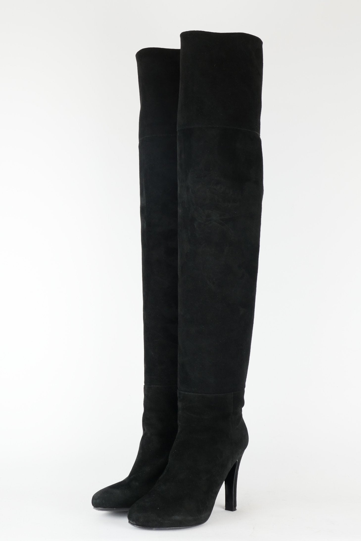 BUUTS Unützer Overknees Wildleder schwarz 117020-2