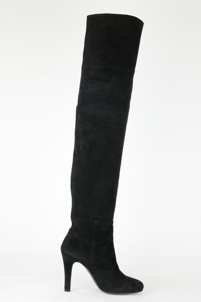 BUUTS Unützer Overknees Wildleder schwarz 117020-3
