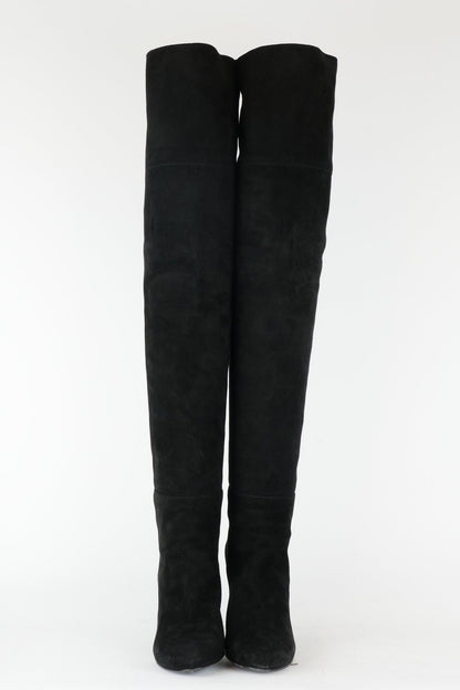 BUUTS Unützer Overknees Wildleder schwarz 117020-4