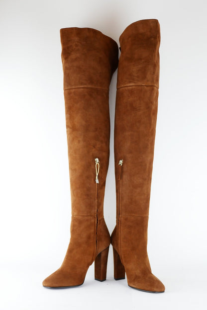 BUUTS Giuseppe Zanotti Overknees Wildleder cognac 118002-5