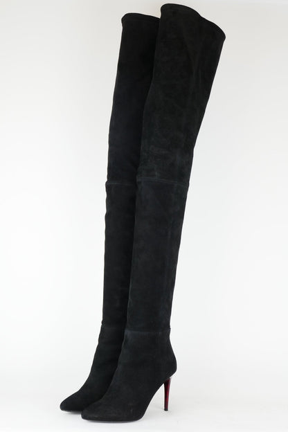 BUUTS Balmain H&M Overknees Wildleder schwarz 118006-2