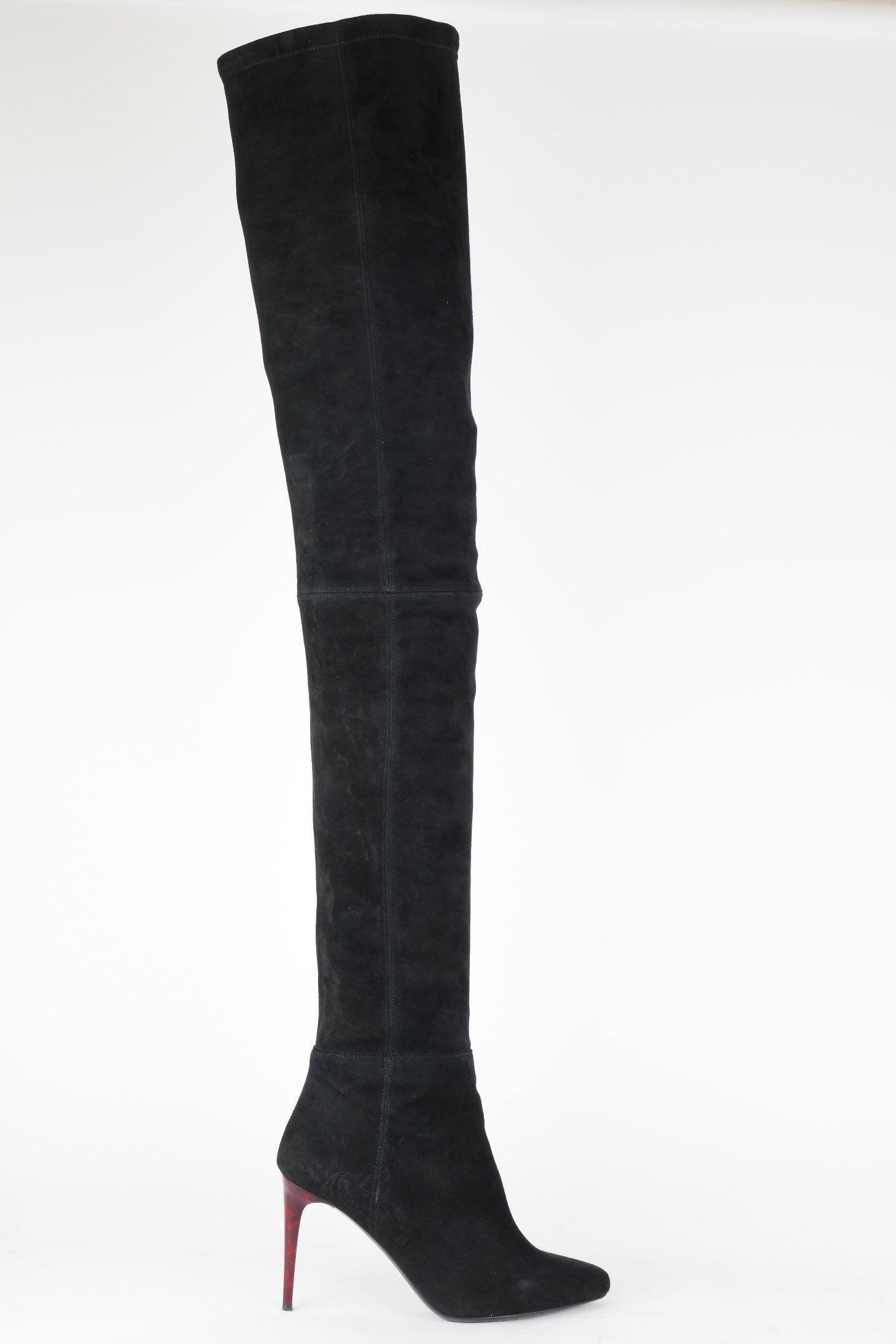 BUUTS Balmain H&M Overknees Wildleder schwarz 118006-3