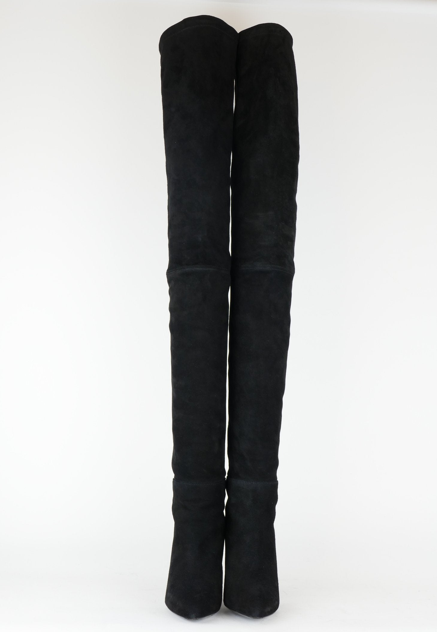 BUUTS Balmain H&M Overknees Wildleder schwarz 118006-4