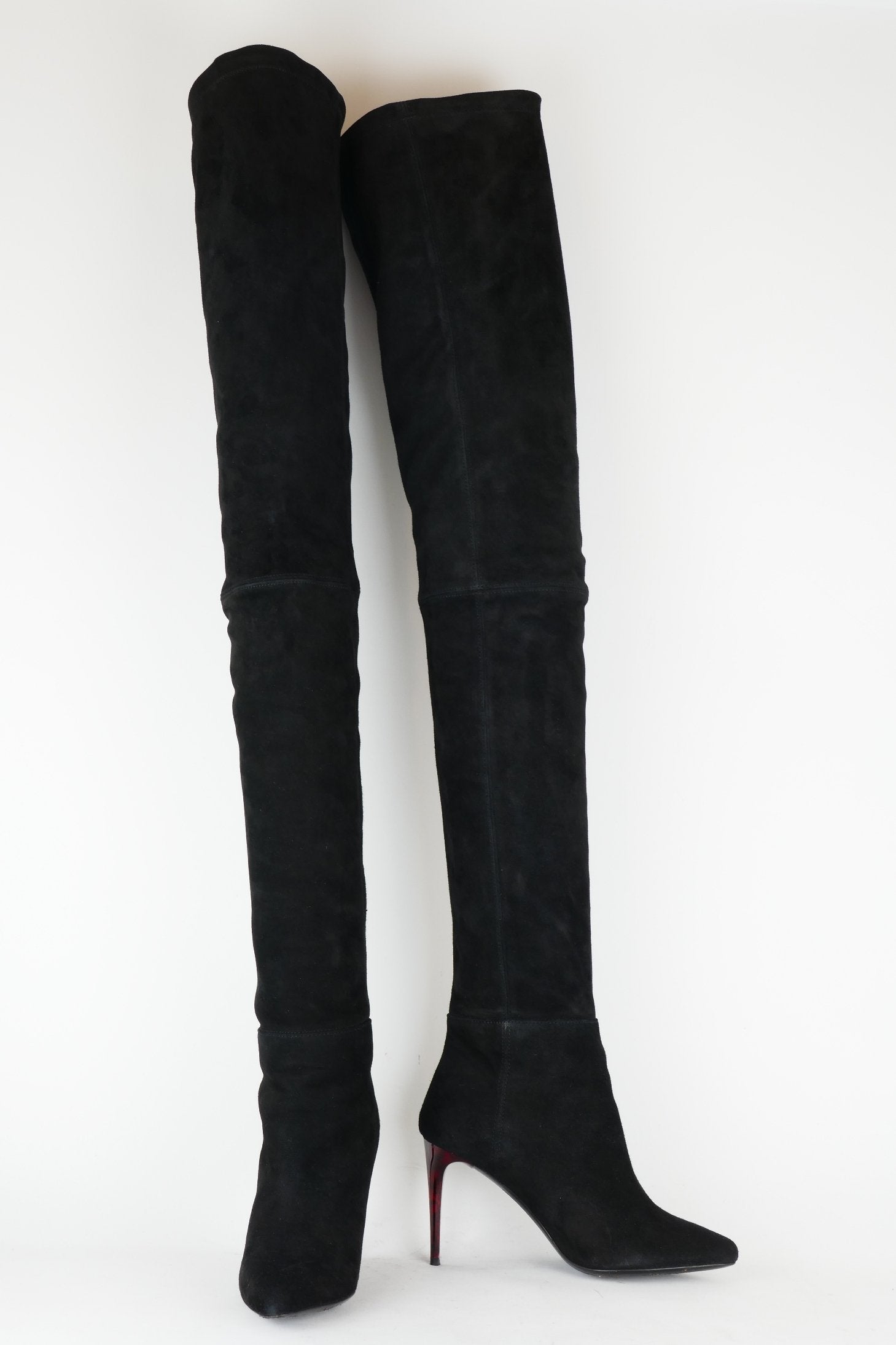 BUUTS Balmain H&M Overknees Wildleder schwarz 118006-6