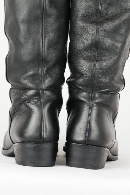 BUUTS Patrizia Pepe Hohe Stiefel Leder schwarz 118017-7