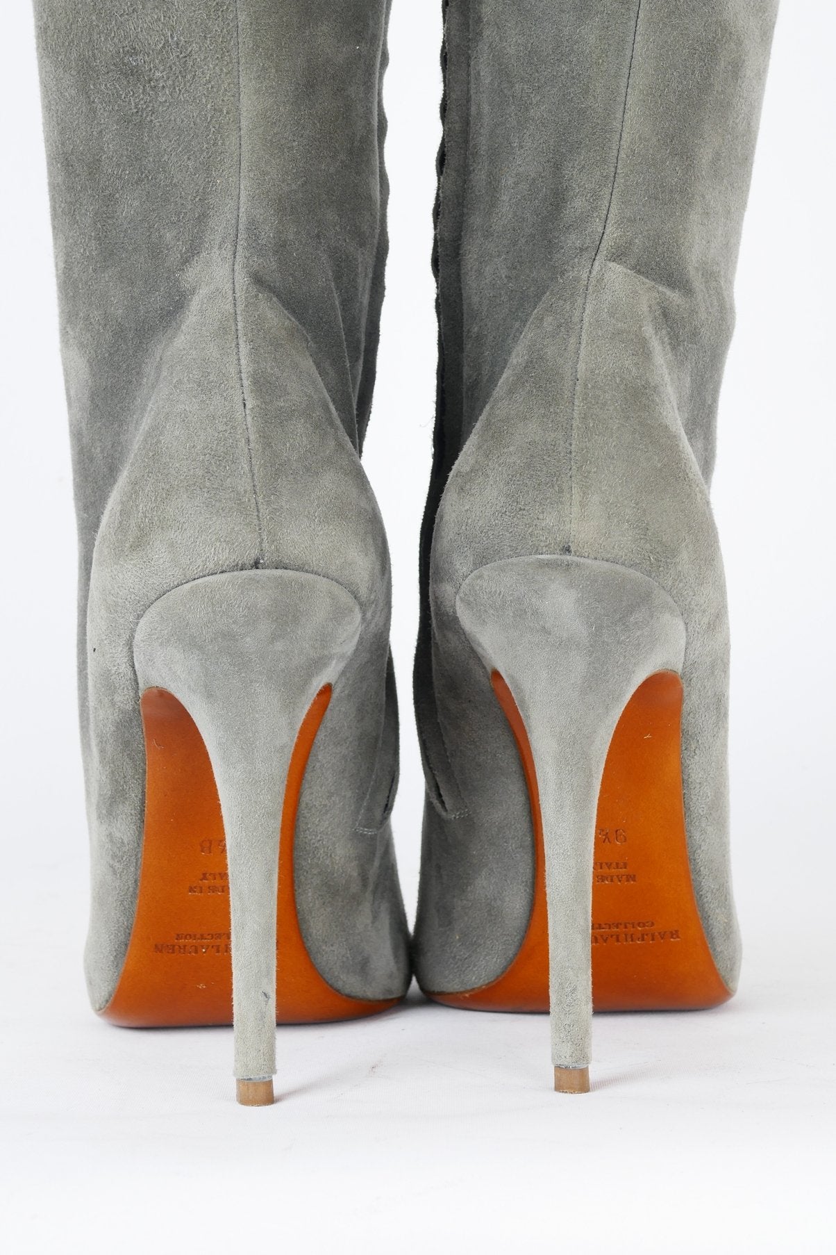 BUUTS Ralph Lauren Overknees Wildleder grau 118023-10