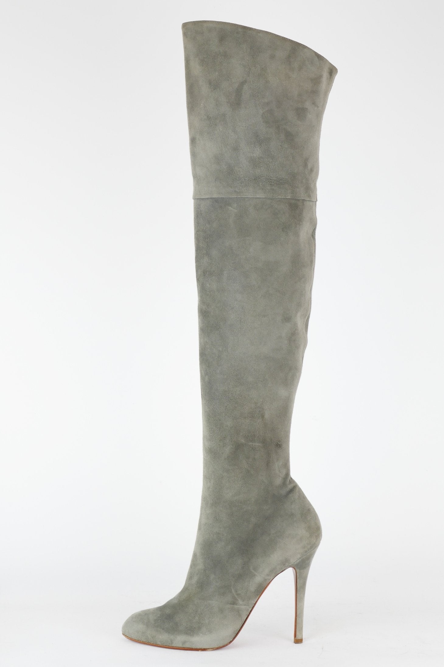BUUTS Ralph Lauren Overknees Wildleder grau 118023-1