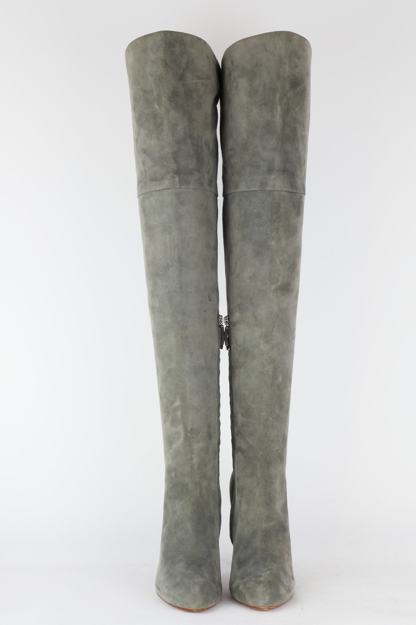 BUUTS Ralph Lauren Overknees Wildleder grau 118023-4