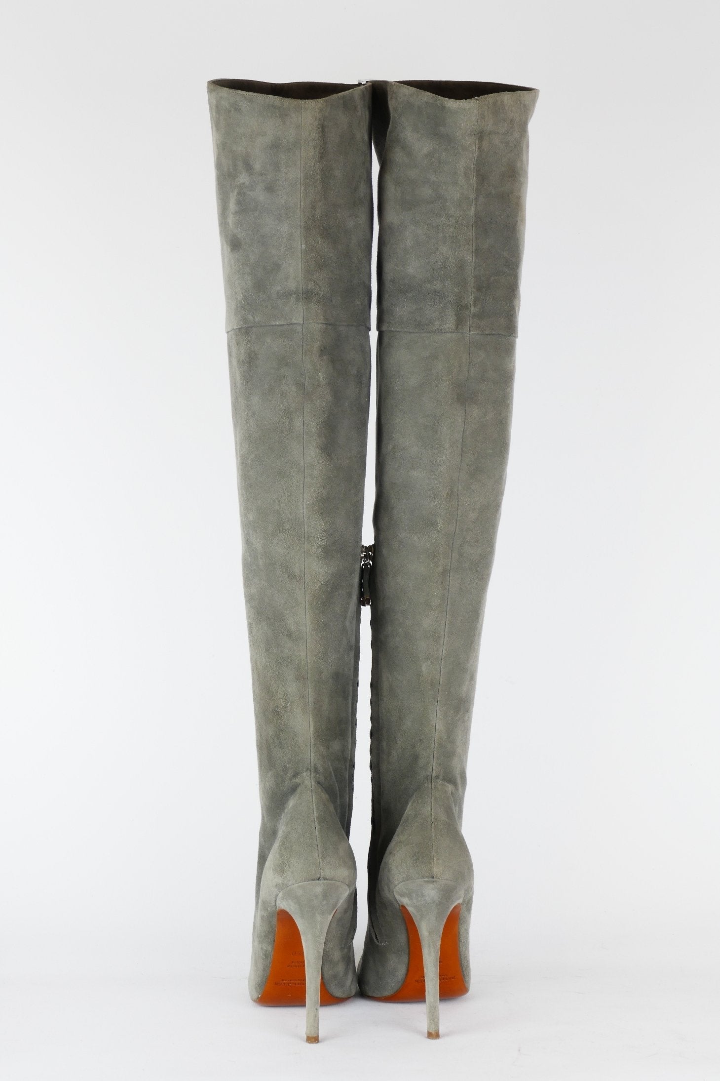 BUUTS Ralph Lauren Overknees Wildleder grau 118023-5