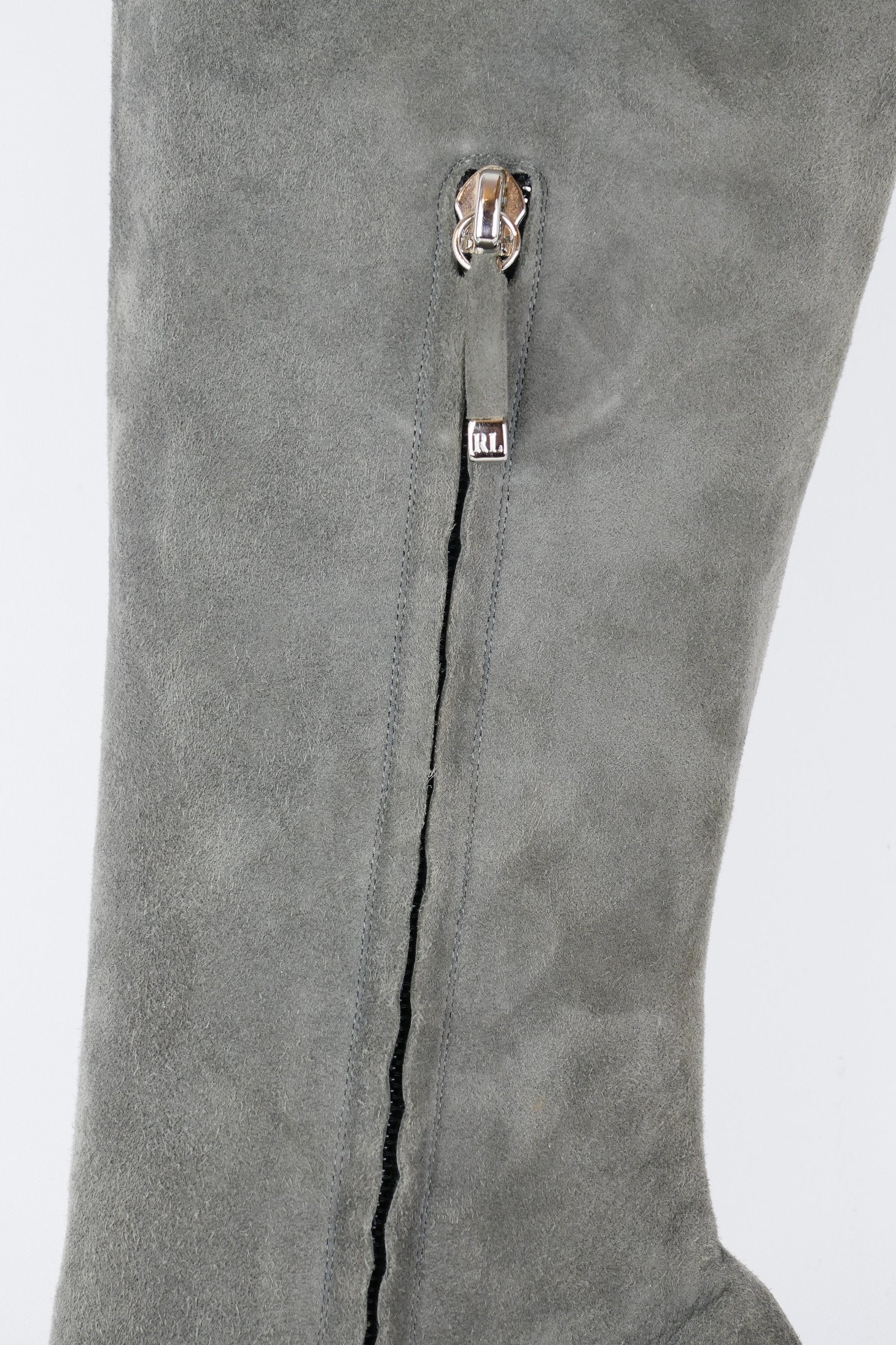 BUUTS Ralph Lauren Overknees Wildleder grau 118023-8