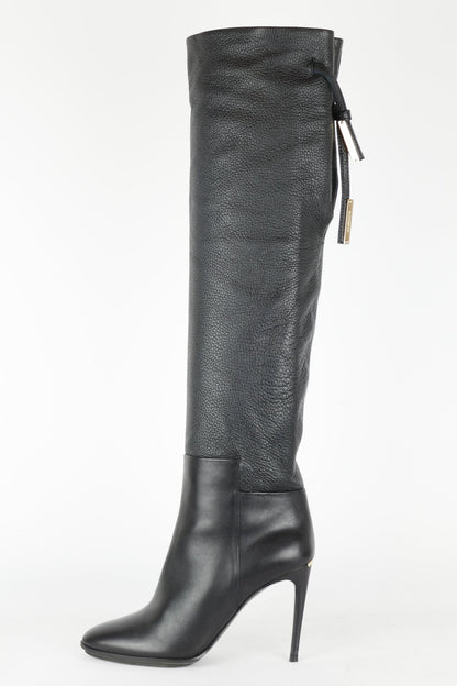 Hohe Stiefel Leder schwarz