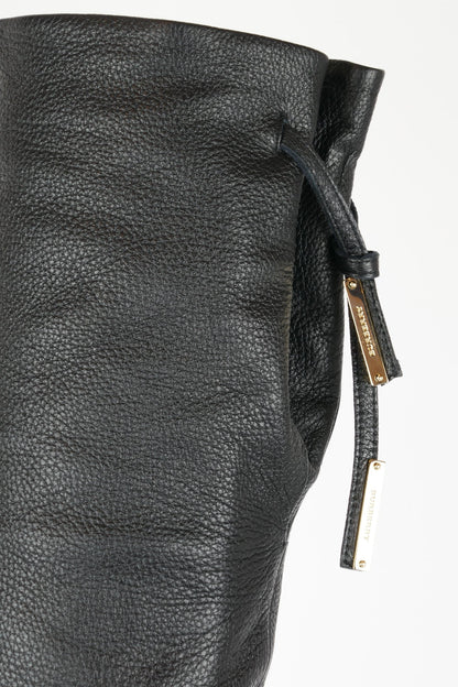 Hohe Stiefel Leder schwarz