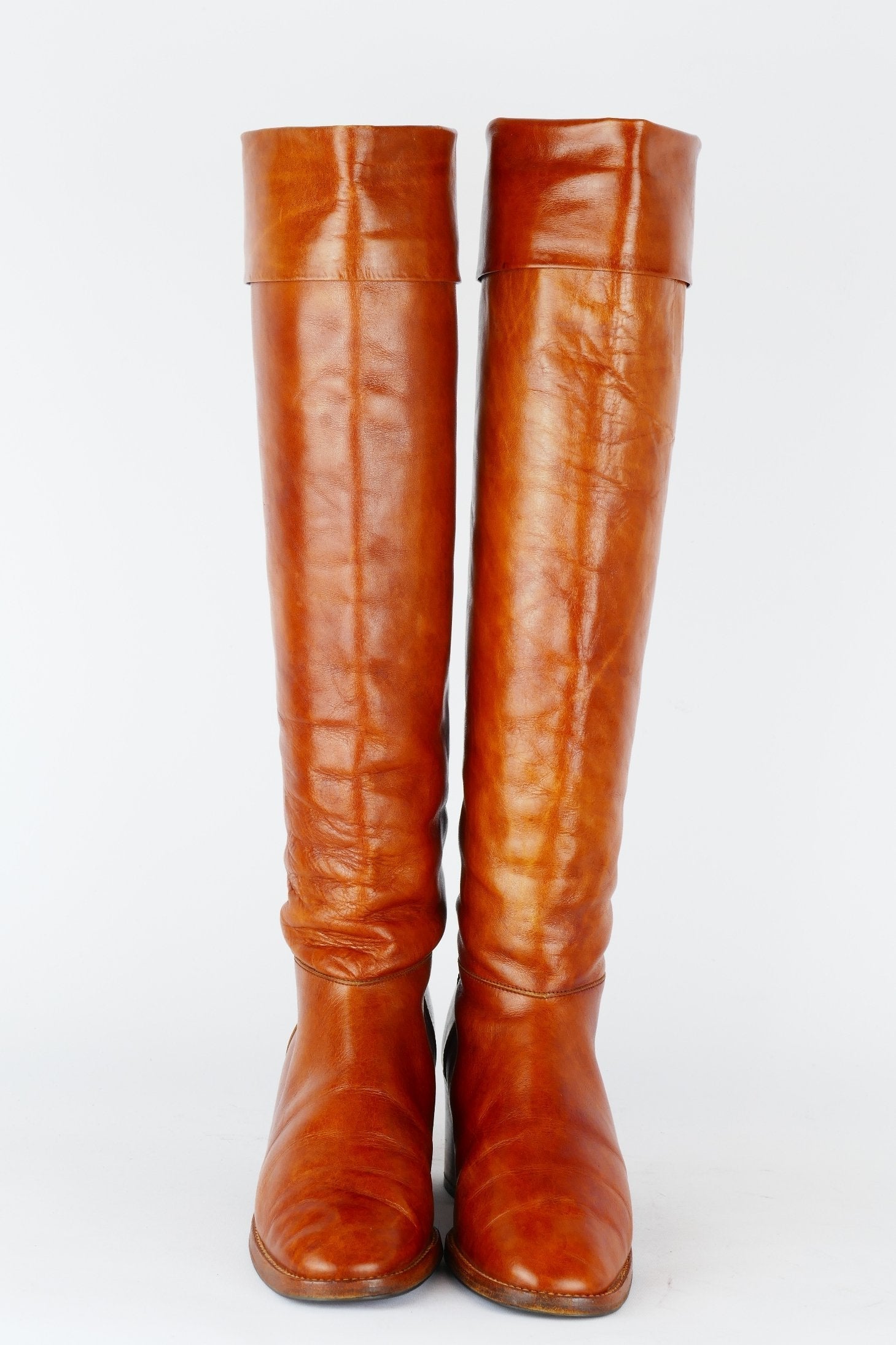 BUUTS Vintage Vintage-Stiefel Leder tabac 118037-4