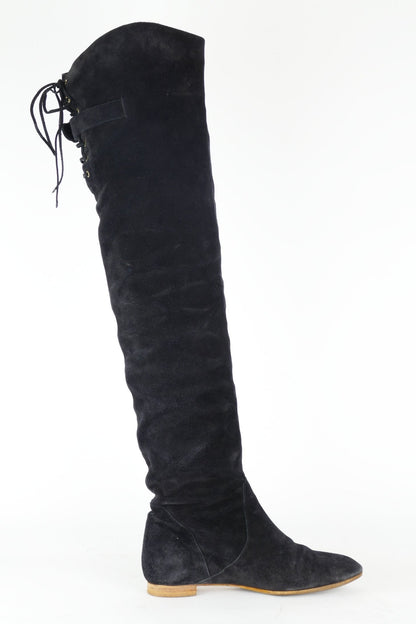 BUUTS Chloé Vintage-Stiefel Wildleder schwarz 118047-3