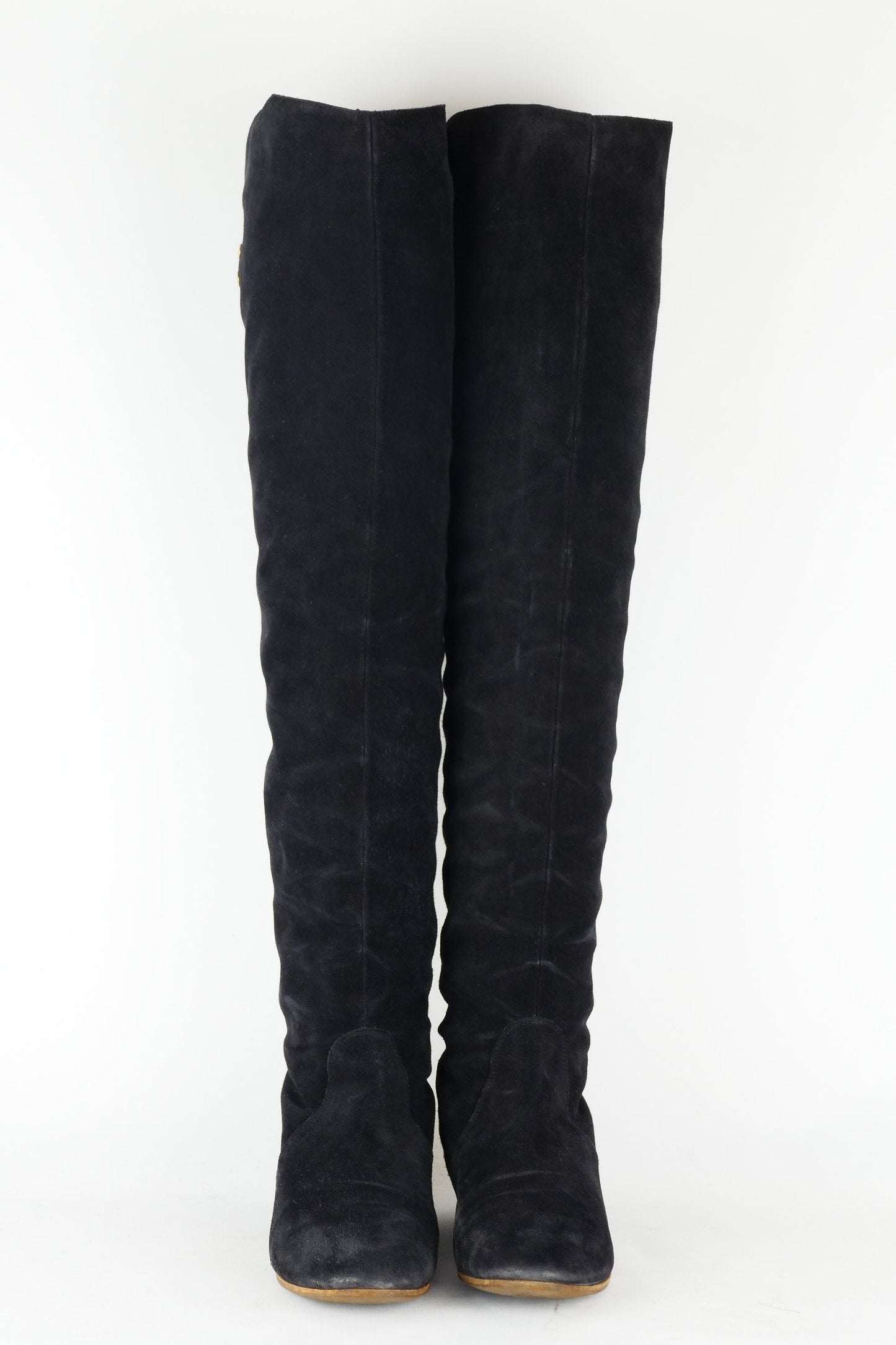 BUUTS Chloé Vintage-Stiefel Wildleder schwarz 118047-4