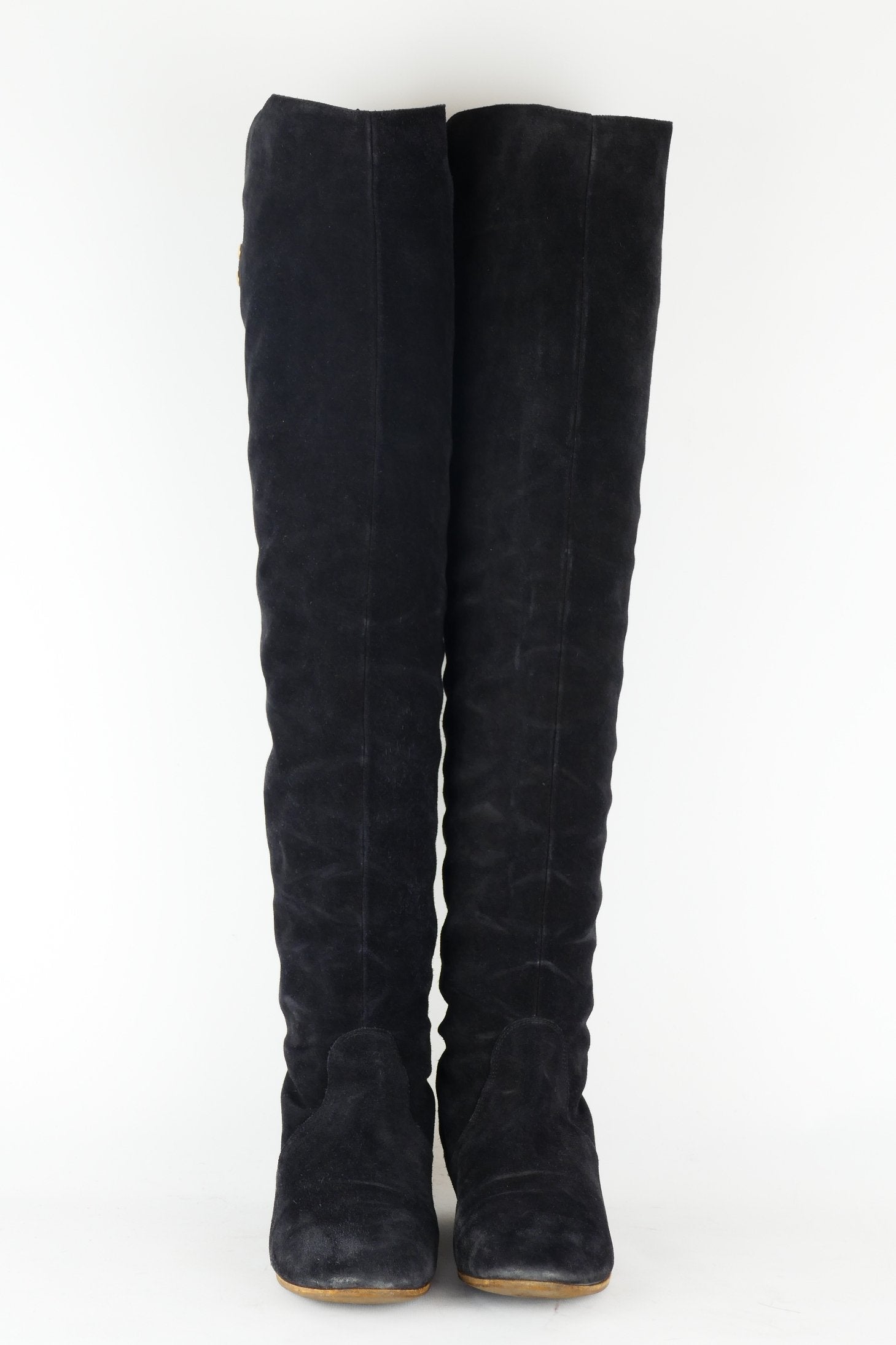 BUUTS Chloé Vintage-Stiefel Wildleder schwarz 118047-4