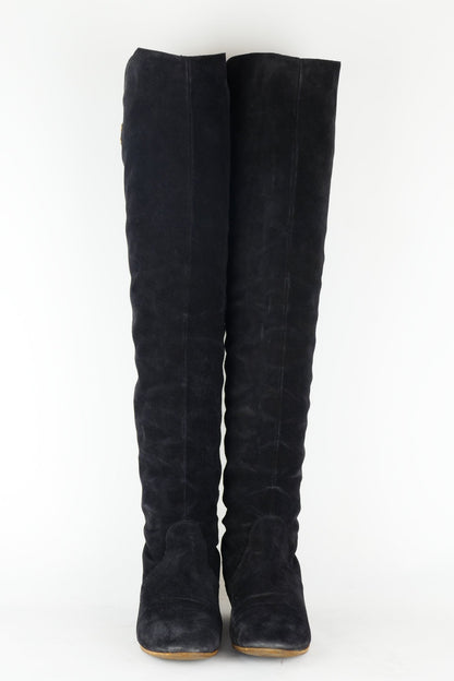 BUUTS Chloé Vintage-Stiefel Wildleder schwarz 118047-4