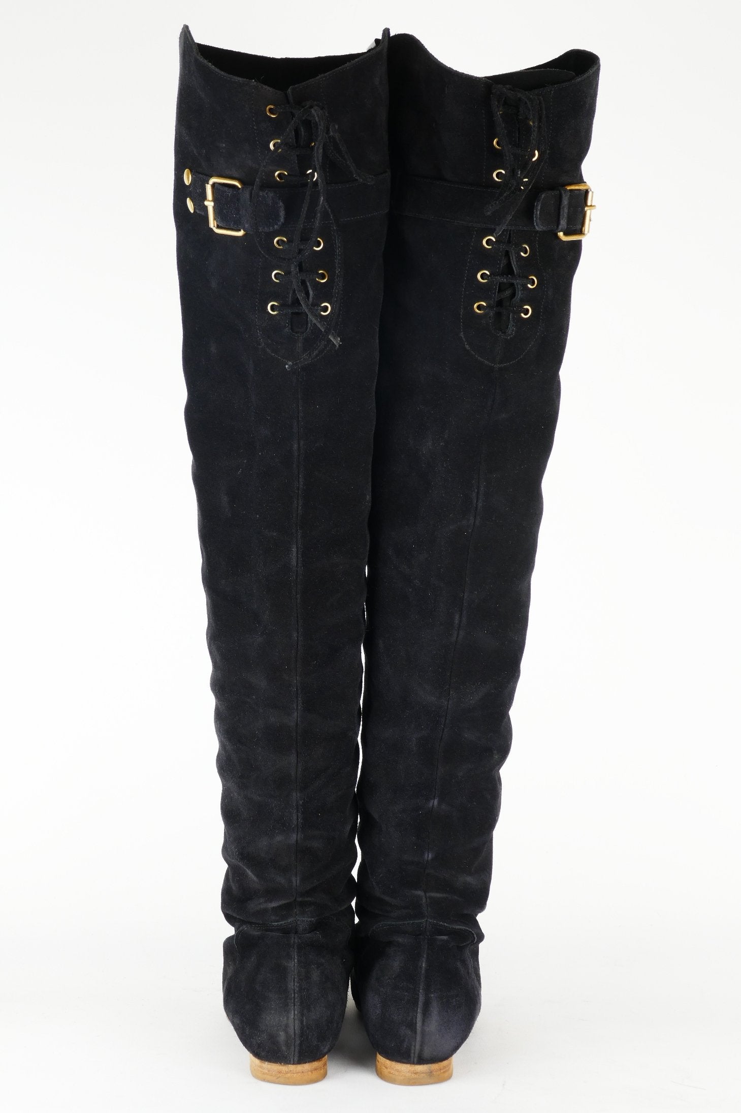 BUUTS Chloé Vintage-Stiefel Wildleder schwarz 118047-5