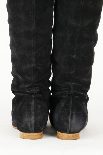 BUUTS Chloé Vintage-Stiefel Wildleder schwarz 118047-6