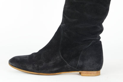 BUUTS Chloé Vintage-Stiefel Wildleder schwarz 118047-8