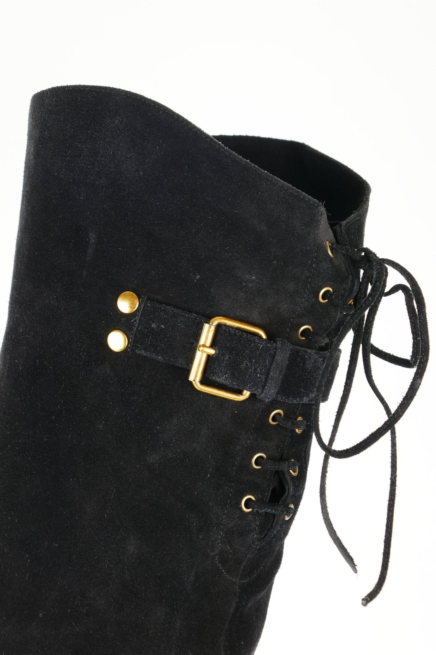 BUUTS Chloé Vintage-Stiefel Wildleder schwarz 118047-9