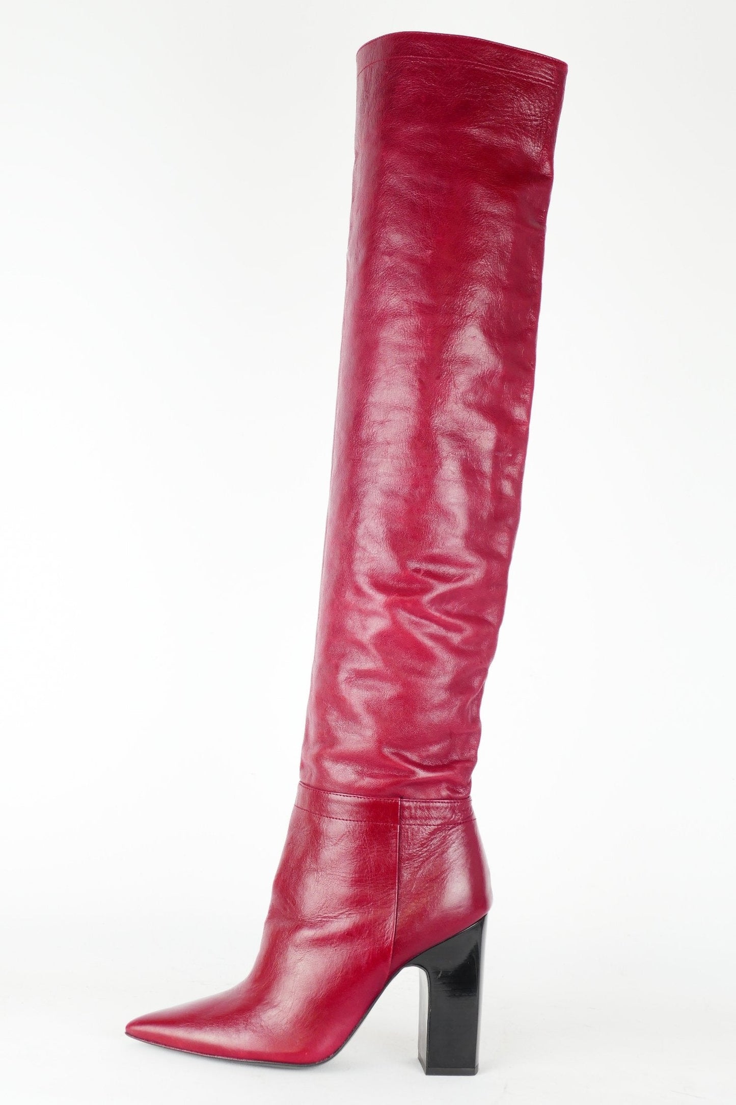 BUUTS Zara Hohe Stiefel Leder rot 118049-1