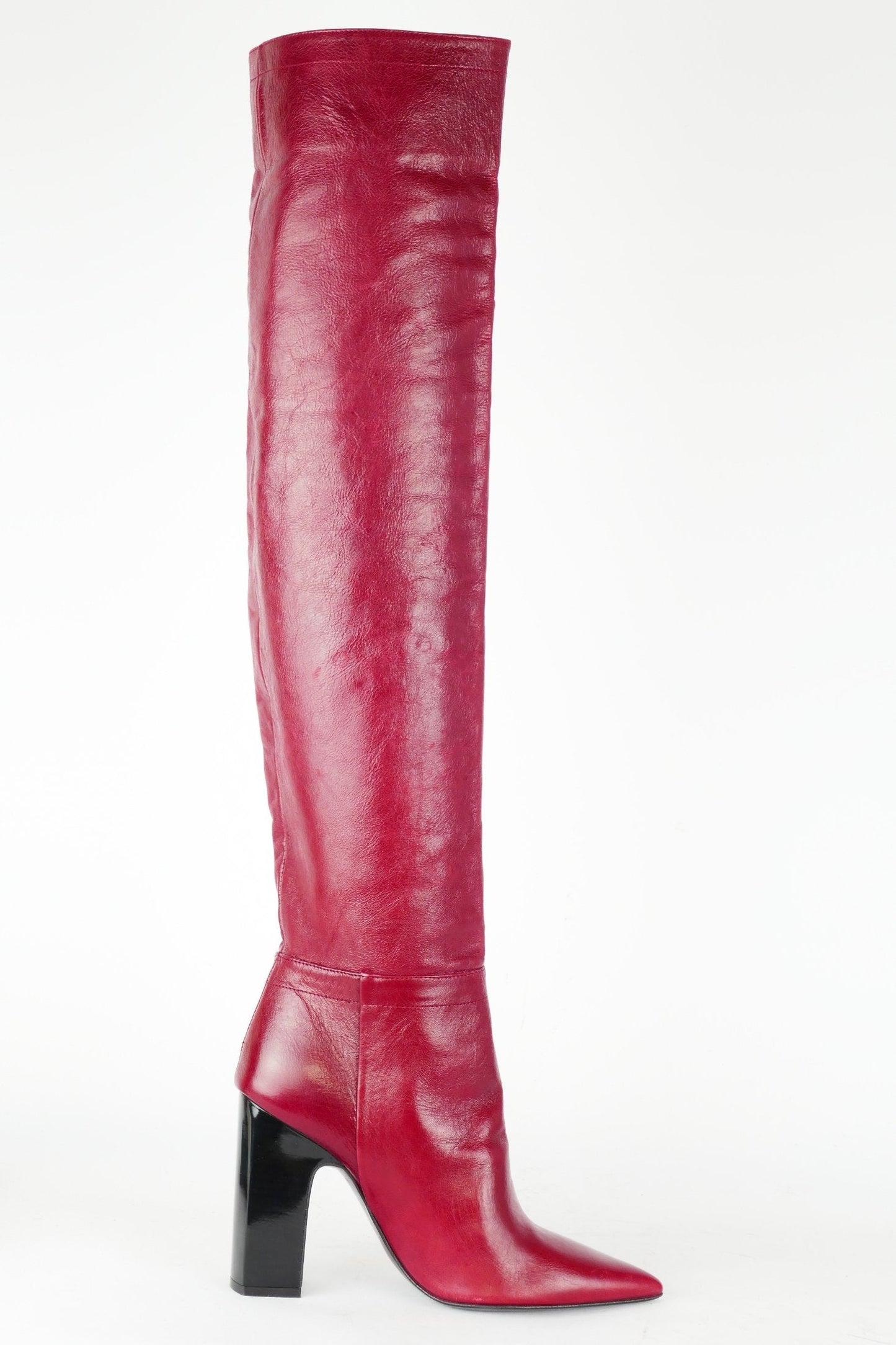 BUUTS Zara Hohe Stiefel Leder rot 118049-3