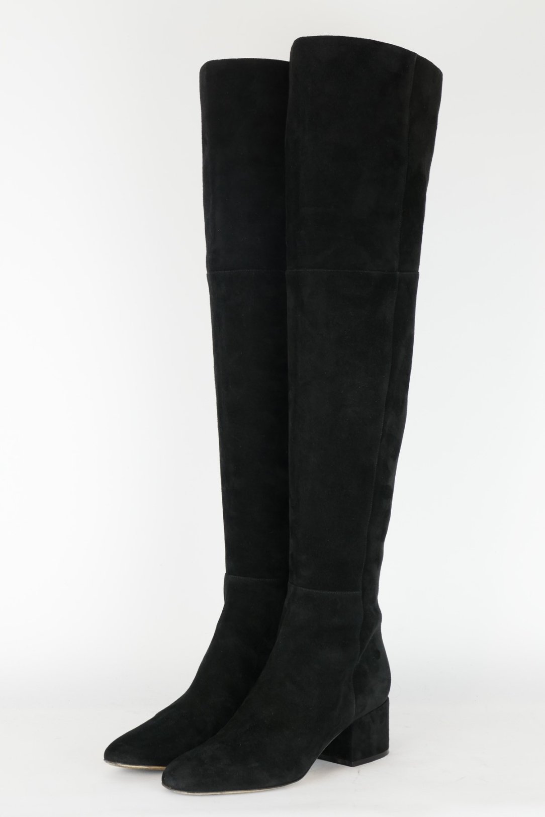BUUTS Sergio Rossi Overknees Wildleder schwarz 119002-2