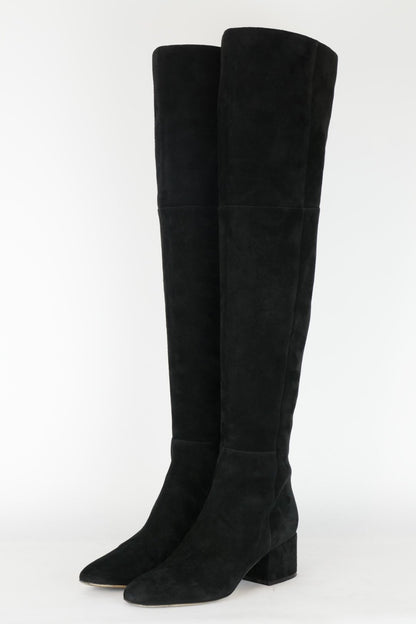 BUUTS Sergio Rossi Overknees Wildleder schwarz 119002-2