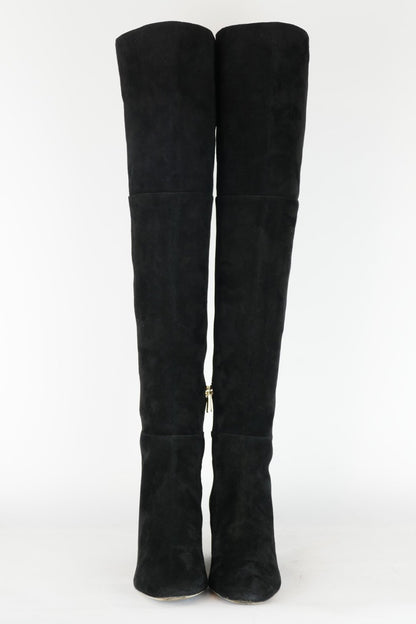 BUUTS Sergio Rossi Overknees Wildleder schwarz 119002-4