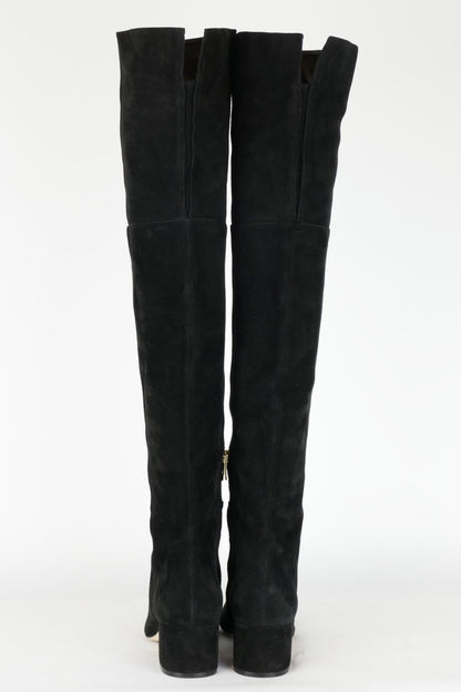 BUUTS Sergio Rossi Overknees Wildleder schwarz 119002-5