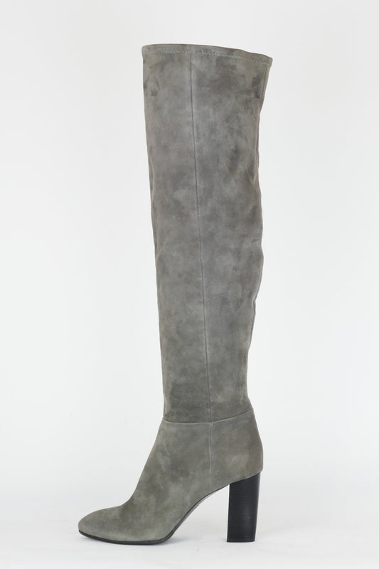 BUUTS Marc Cain Overknees Wildleder grau 119005-1