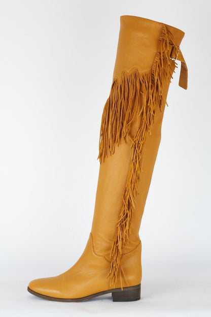 BUUTS See by Chloé Overknees Leder beige 119007-1