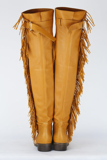 BUUTS See by Chloé Overknees Leder beige 119007-5