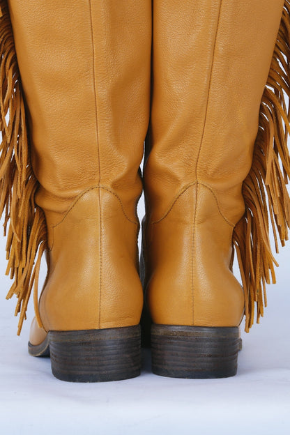 BUUTS See by Chloé Overknees Leder beige 119007-7