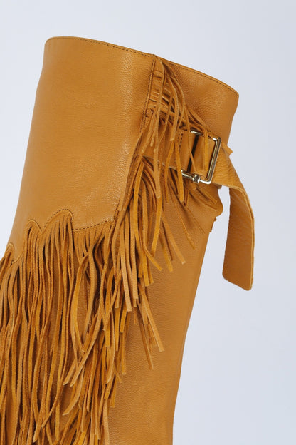 BUUTS See by Chloé Overknees Leder beige 119007-8