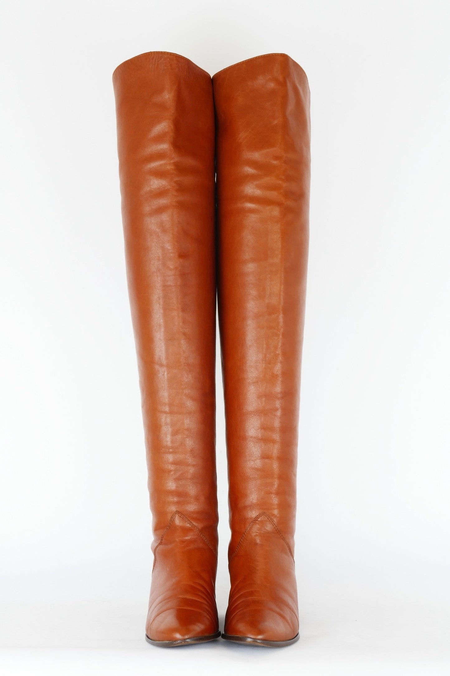 BUUTS Tommy Hilfiger Overknees Leder cognac 119025-3