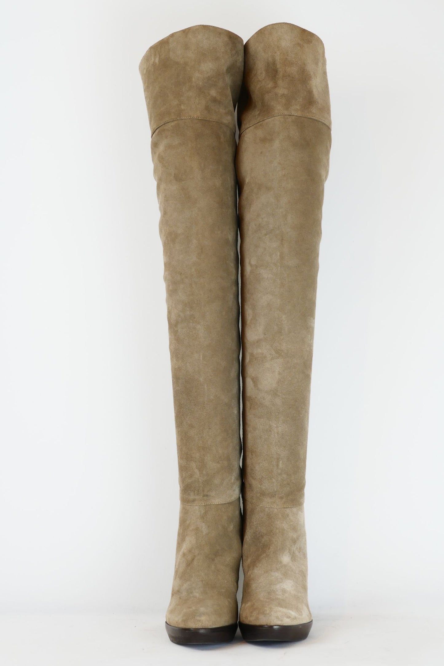 BUUTS Diane von Fürstenberg Overknees Wildleder camel 220006-5