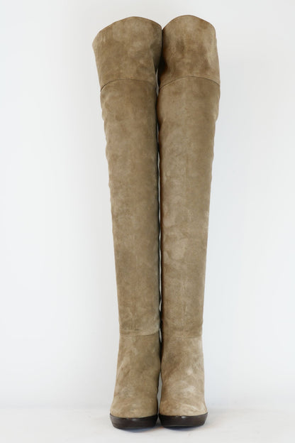 BUUTS Diane von Fürstenberg Overknees Wildleder camel 220006-5