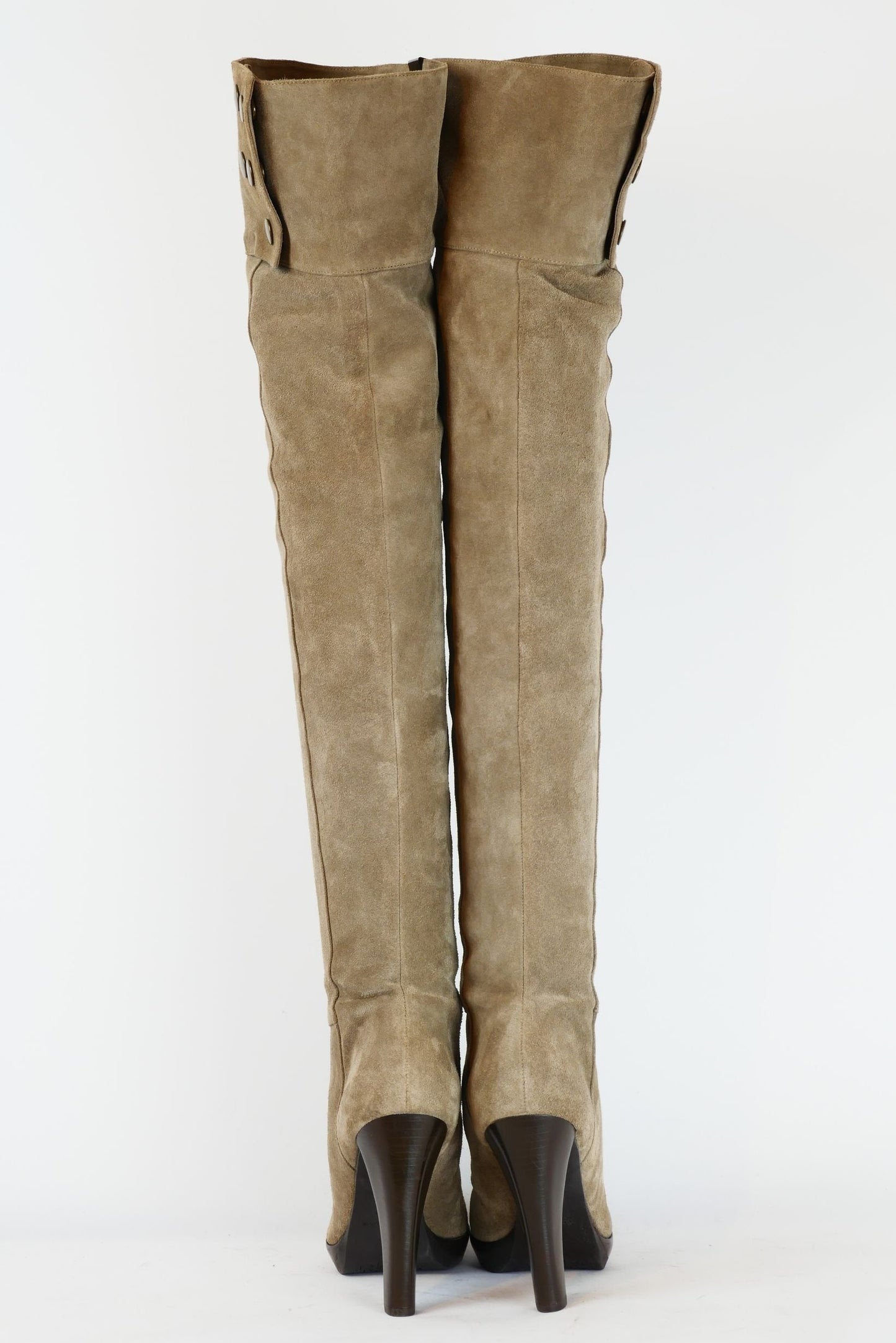 BUUTS Diane von Fürstenberg Overknees Wildleder camel 220006-6