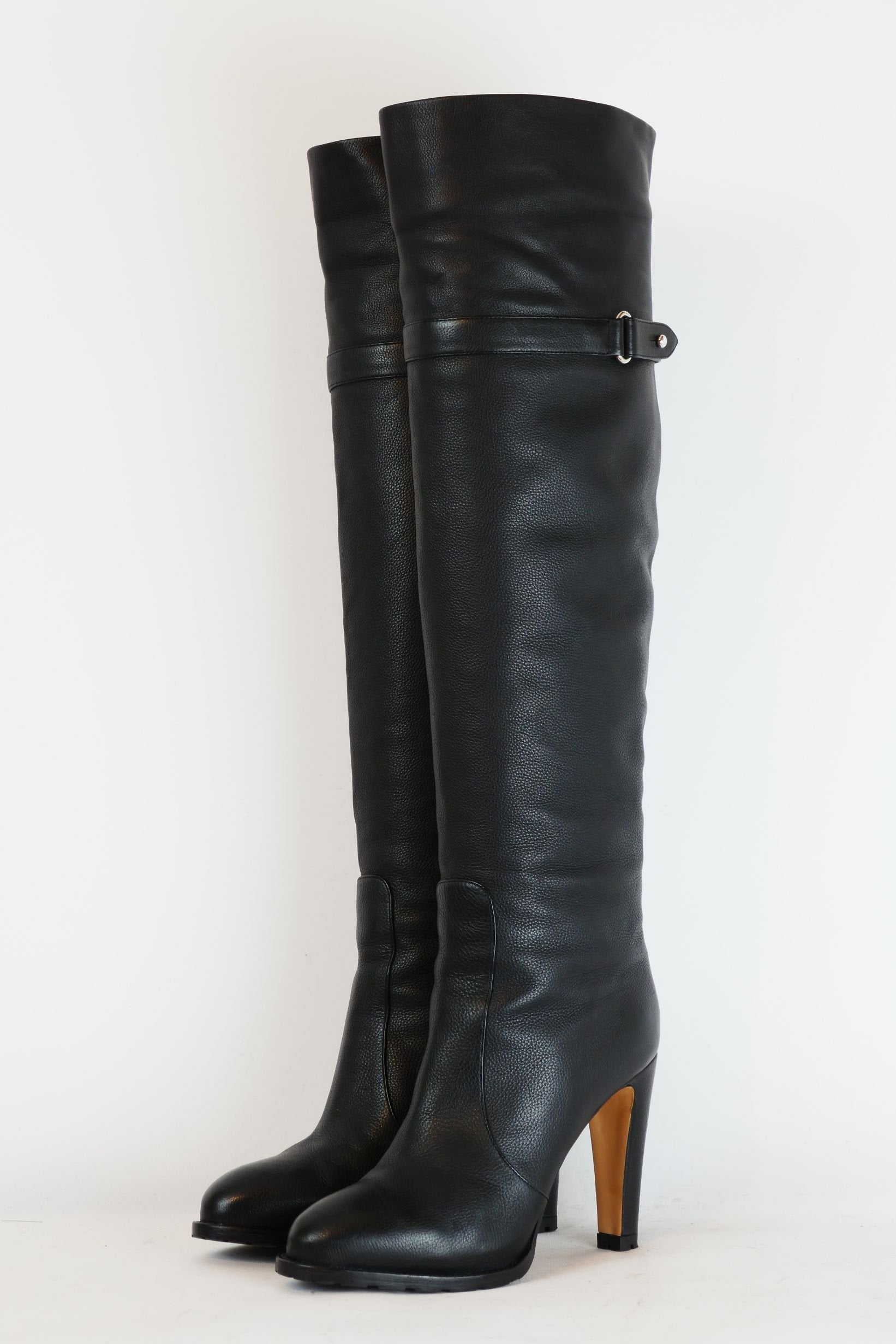 BUUTS Gianvito Rossi Hohe Stiefel Leder schwarz 220020-2