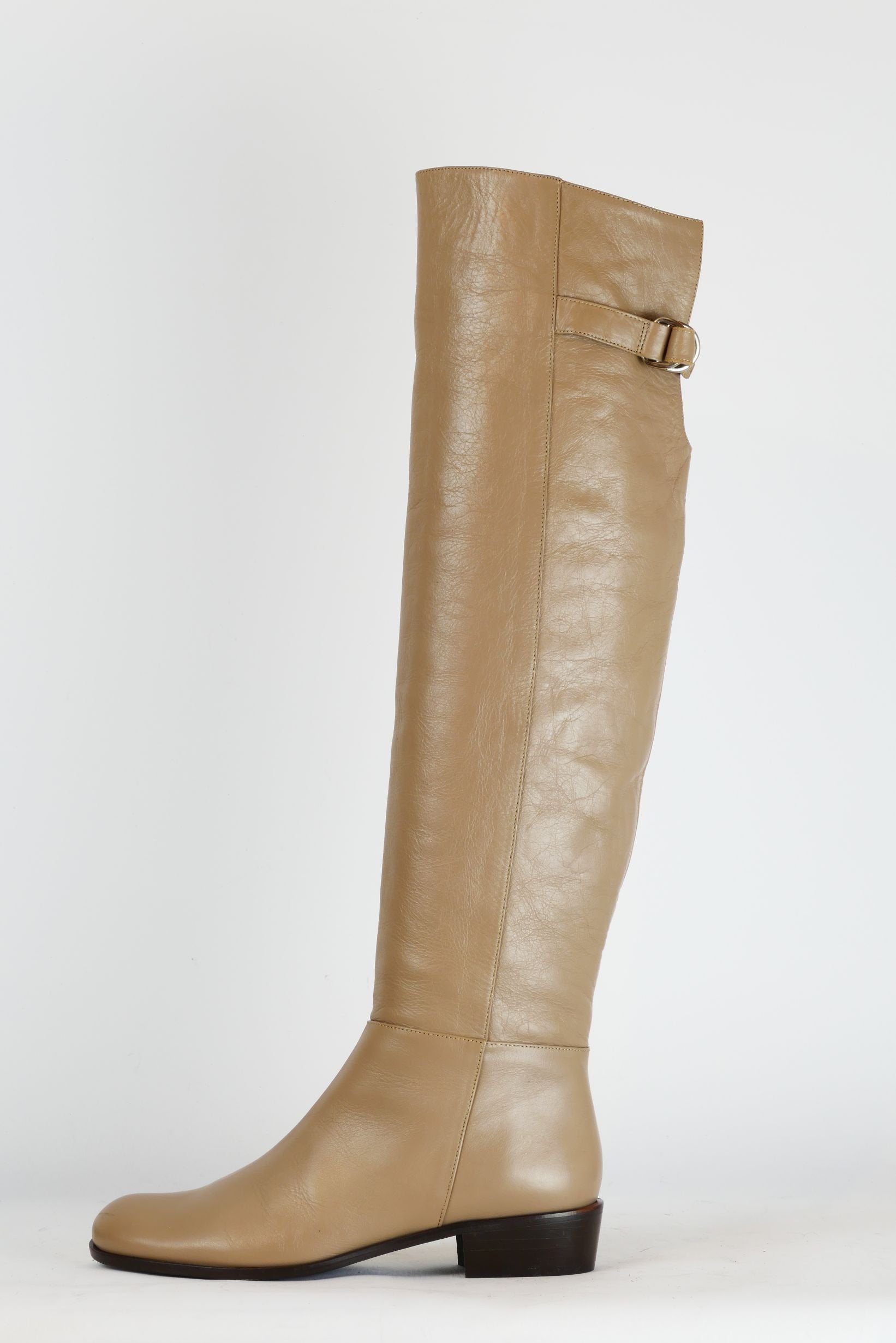 BUUTS Patrizia Pepe Hohe Stiefel Leder creme 220025-1