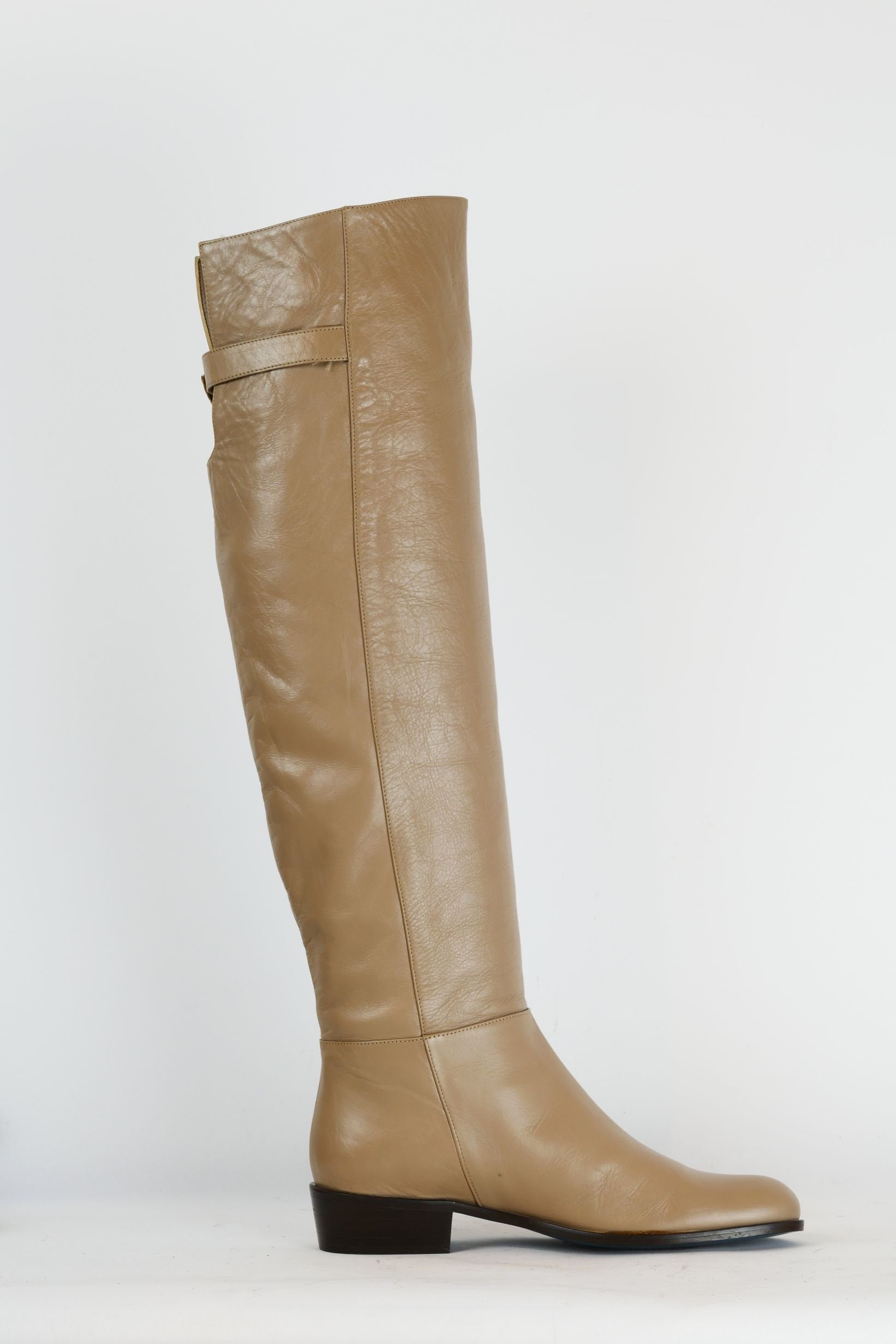 BUUTS Patrizia Pepe Hohe Stiefel Leder creme 220025-6